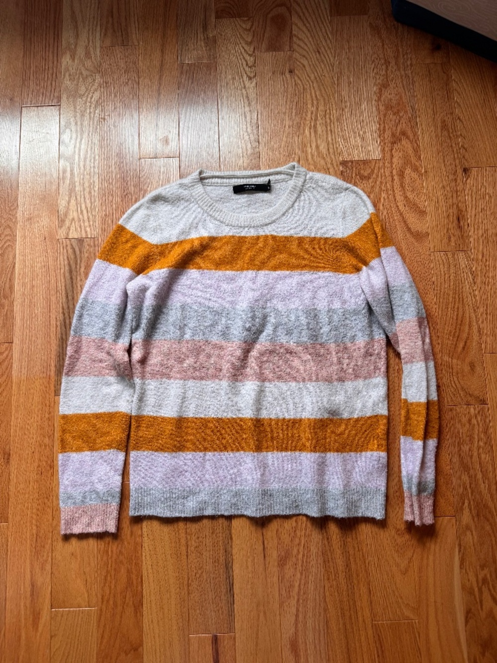 Long sleeve block maternity sweater